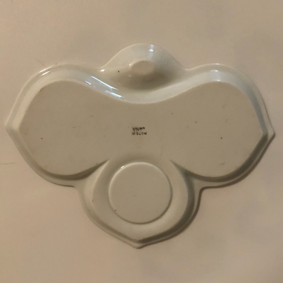 Vintage lusterware trinket serving dish plate floral pattern - Picture 3 of 9